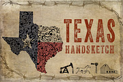 Texas Hand Sketched Illustrations, an Illustration by Lone Star I&D (Thumbnail 1 of 5)