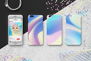 Set Holographic background textures, a Texture Graphic by Uniyok (Thumbnail 4 of 9)
