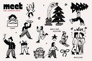 Christmas Vector Illustrations, an Illustration by dicreate (Thumbnail 2 of 12)