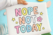 Nope Not Today PNG Doodles Png, an Illustration by Designking (Thumbnail 1 of 4)
