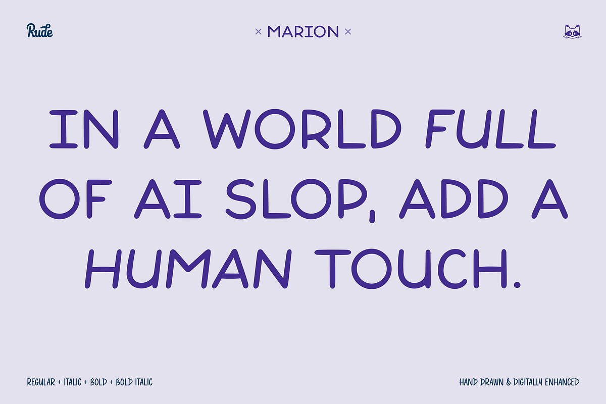 Marion Handwriting Font, a Handwritten Font by bryrude (Photo 5 of 5)