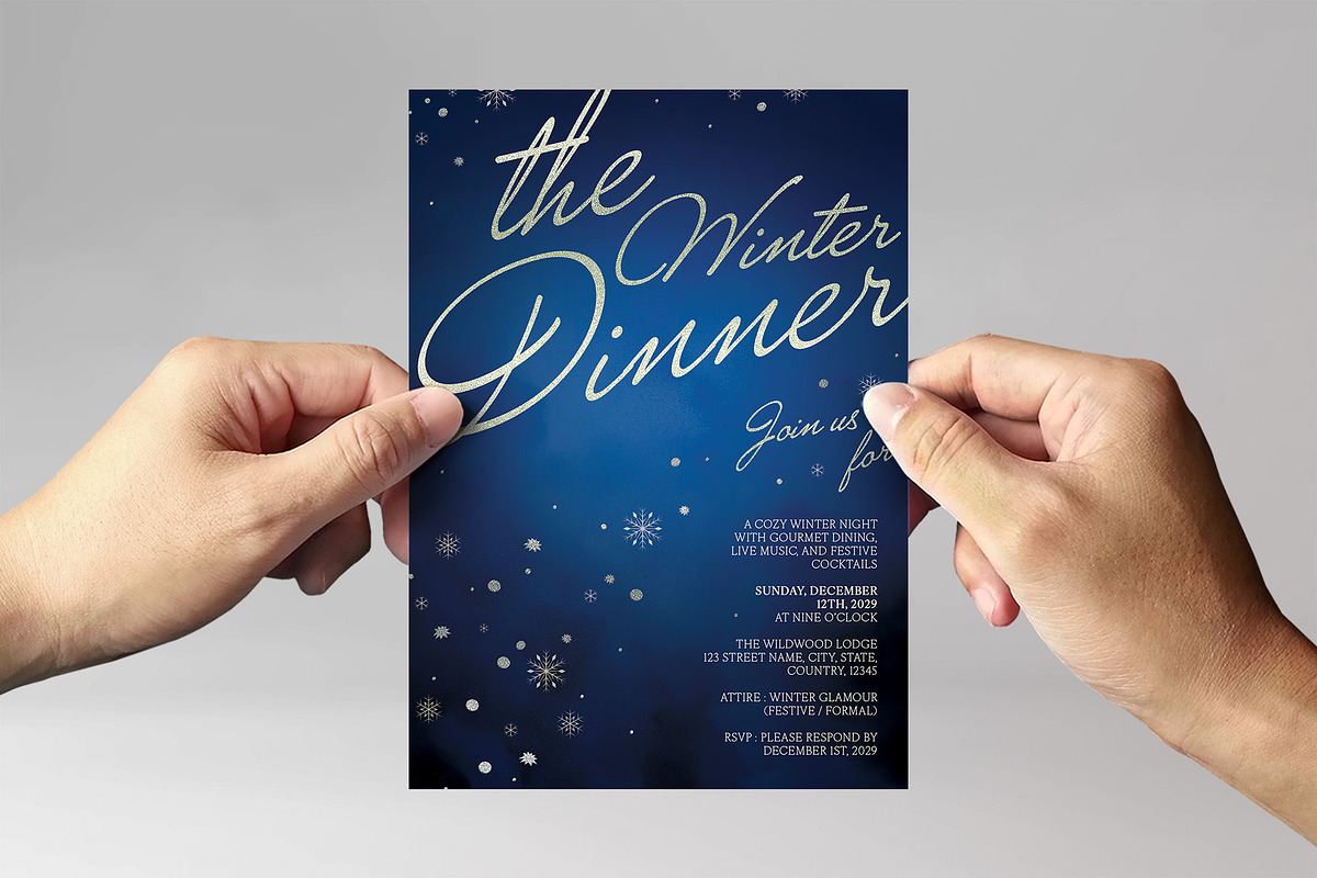 Winter Invitation Template, an Invitation Template by BrandPacks (Photo 3 of 4)