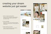 Minimal Showit Website Template, an App Template by Seventh Made (Thumbnail 2 of 4)