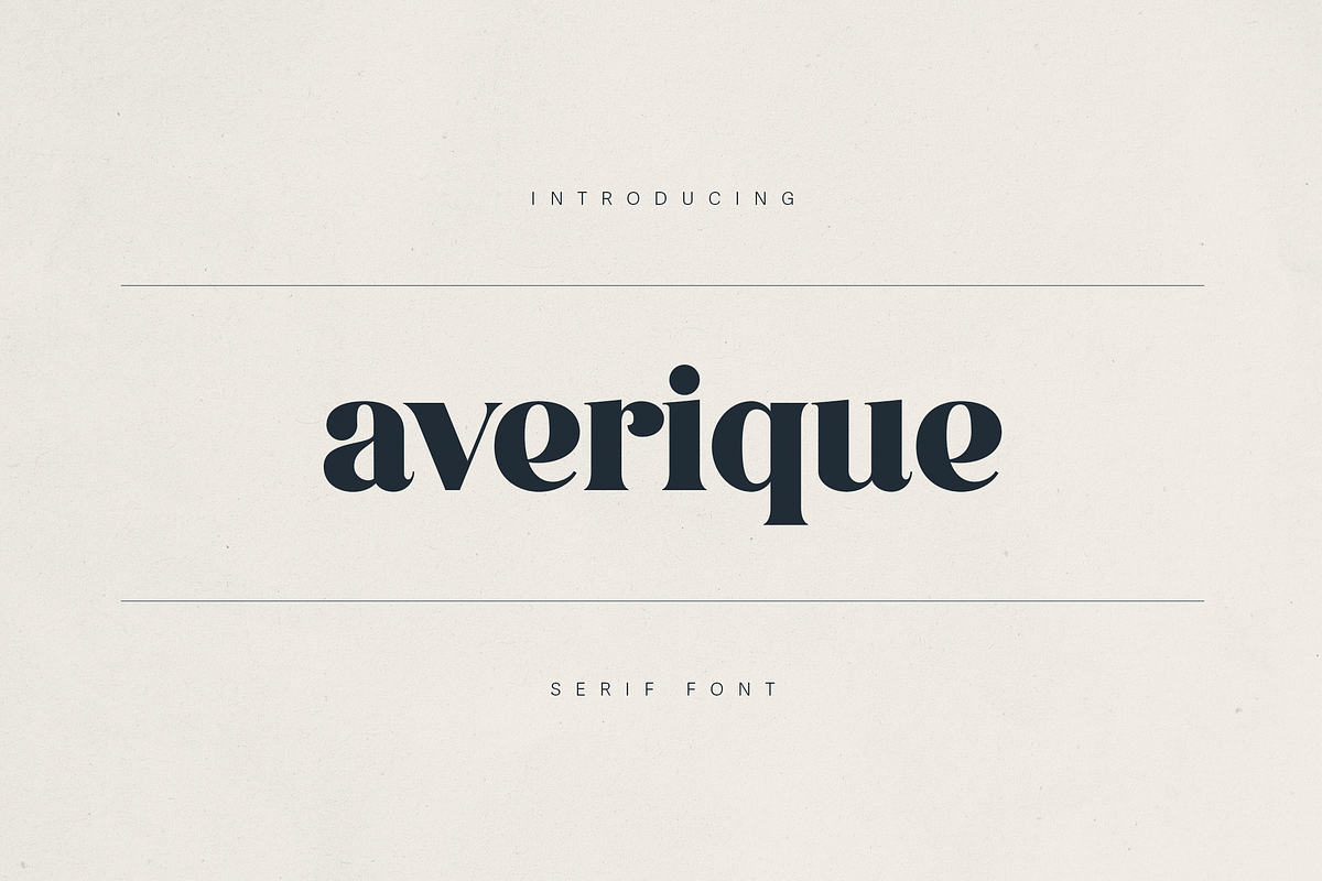 Averique – Elegant Modern Serif Font, a Serif Font by Only Fonts (Photo 1 of 11)