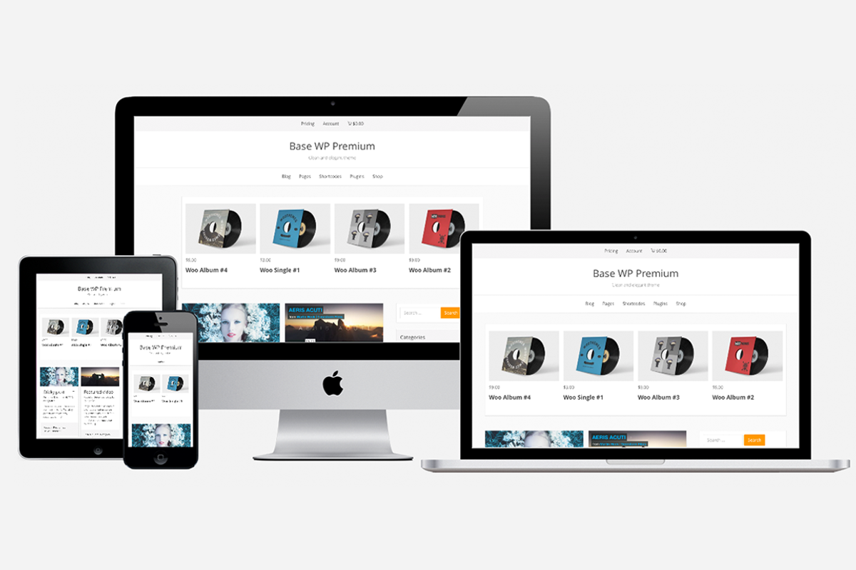Base WP Premium, a WordPress Template by Iografica Themes (Photo 1 of 2)