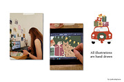 Christmas Winter City Illustrations, a Seasonal Illustration by LyubovZaytseva (Thumbnail 9 of 11)