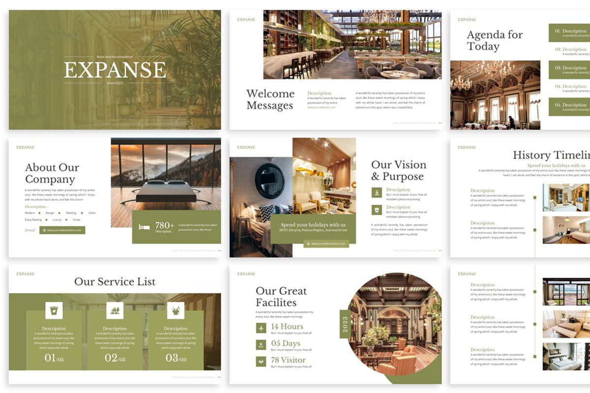 Expanse - Hotel Powerpoint Template, a Presentation Template by SlideFactory (Photo 2 of 4)