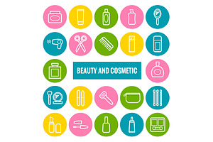 22 Vector Beauty And Cosmetics Icons