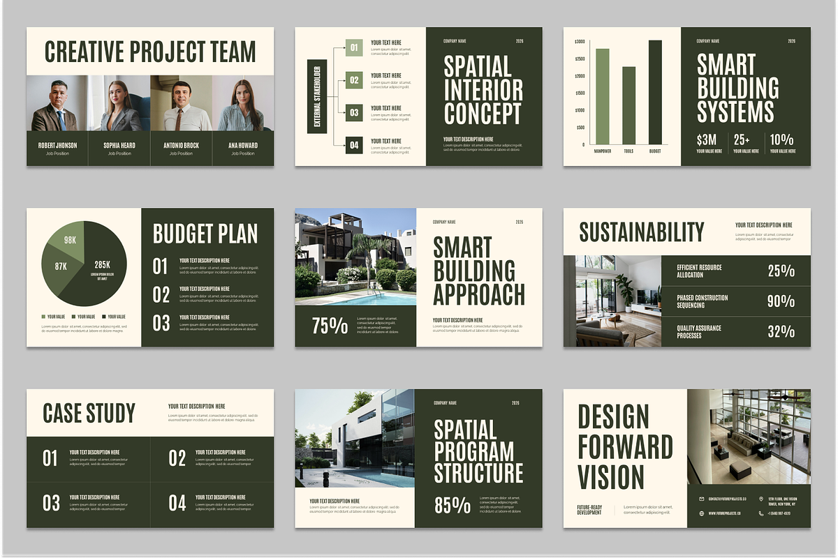 Architecture Concept Google Slides, a Presentation Template by Sixtemp (Photo 3 of 3)