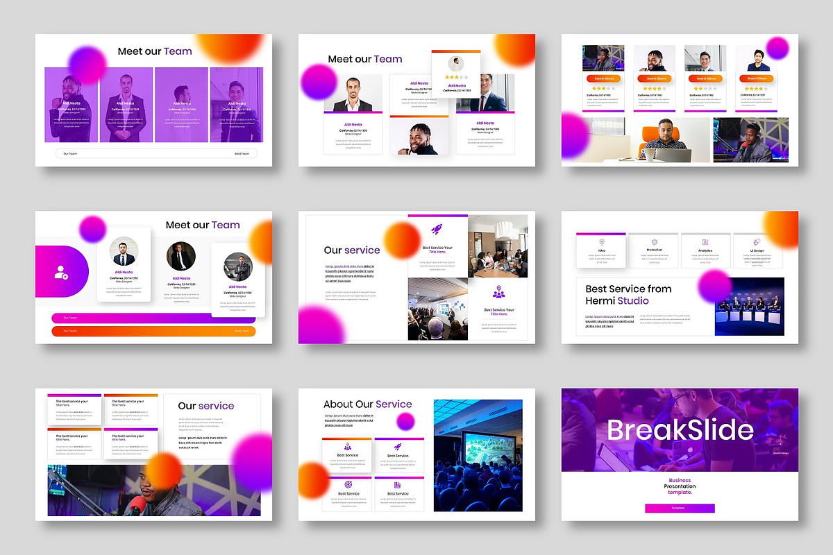 Hermi - Business Google Slide Templa, a Presentation Template by Dens Creative Studio (Photo 3 of 6)