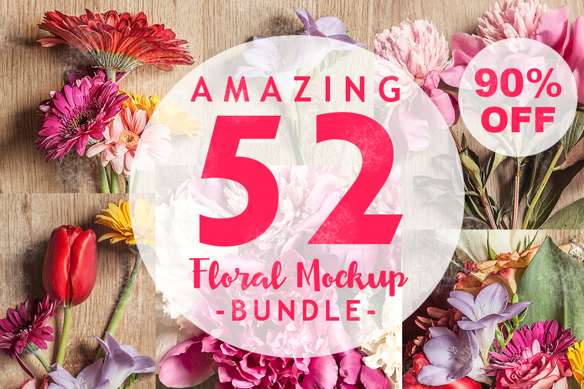 90% OFF - Floral Mock-Up Bundle, a Presentation Template by Jean Balogh (Photo 1 of 17)