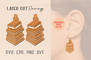 Teacher earring laser cut svg bundle, a Graphic by jannatulpakhi (Thumbnail 4 of 4)