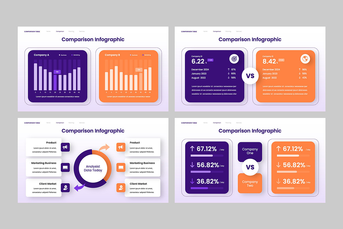 COMPARISON Infographic Keynote, a Presentation Template by rgbryand (Photo 6 of 7)