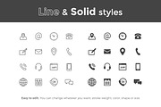 Contact Icons, a Solid Icon by filborg (Thumbnail 2 of 2)