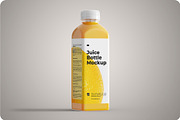 Square Juice Bottle Mockup - 5 PSD, a Packaging Mockup by Muhazdinata (Thumbnail 2 of 7)