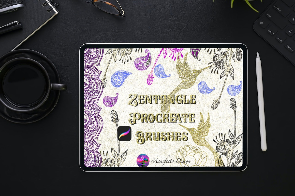 Zentangle Procreate Brushes Bundle, a Brush Add-On by Manifesto Design Gallery (Photo 2 of 14)