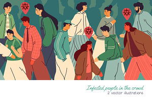 Virus spread, epidemic concept, a Healthcare Illustration by Good Studio