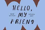 Quirky Elegant Hand-Lettered Font, a Handwritten Font by Ashiya Pixel (Thumbnail 1 of 11)