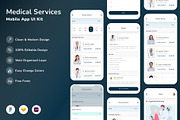 Medical Services Mobile App UI Kit, an UI Kit Template by Betush (Thumbnail 3 of 3)