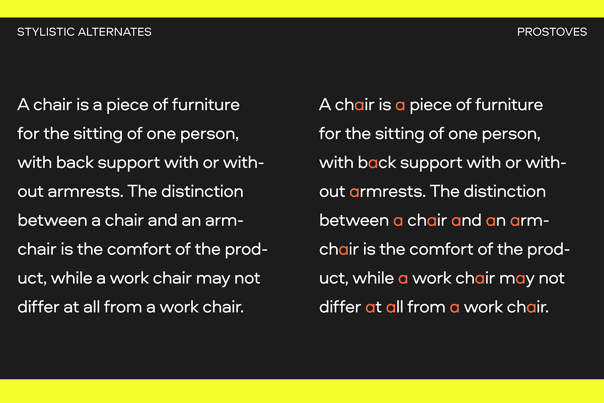 Prostoves - Geometric Neo-Grotesque, a Sans Serif Font by Concepta Digital (Photo 7 of 12)