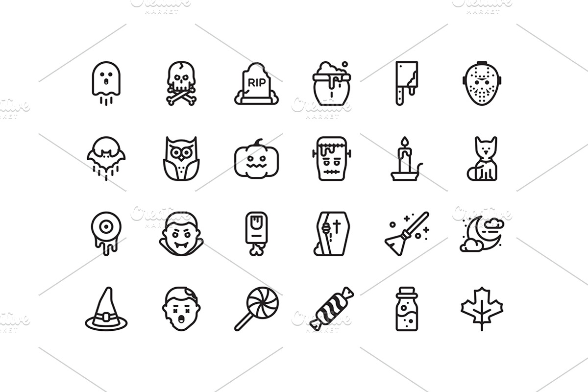 320 + icons outline style, an Icon by Mir store (Photo 3 of 11)