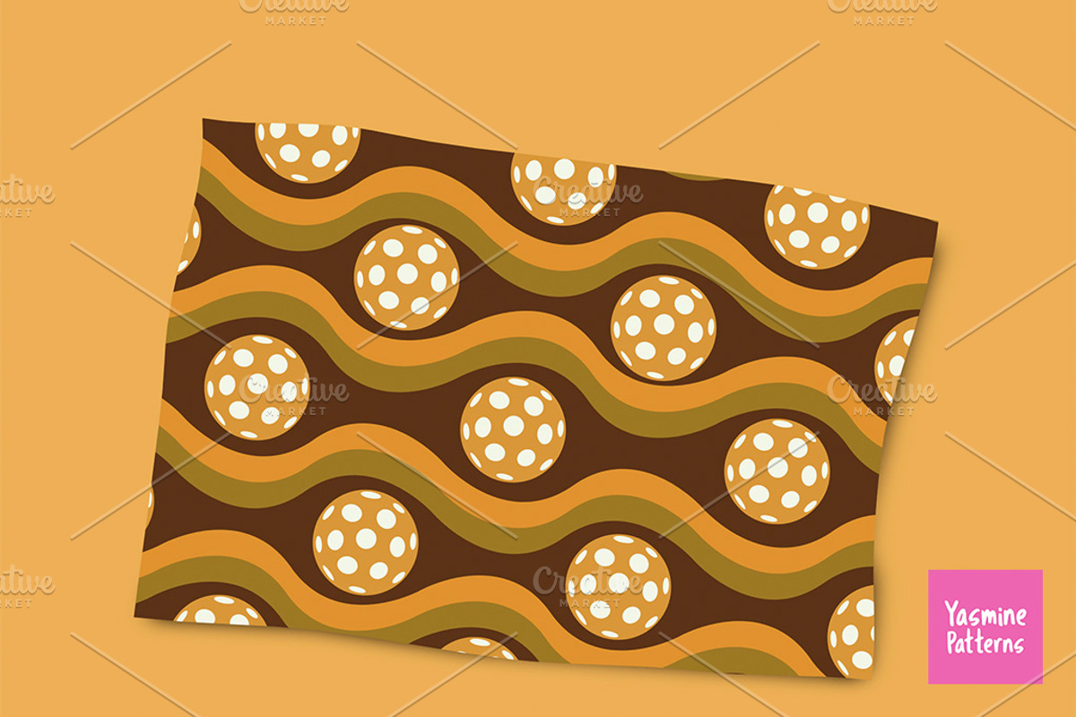 Pickleball Patterns Collection, a Pattern Graphic by Yasmine Patterns (Photo 6 of 7)