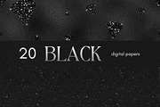 Black Seamless Digital Papers, a Background Graphic by Business Chic (Thumbnail 3 of 6)
