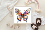 Mixed Media Butterflies Printable, an Illustration by CraftArtStudio (Thumbnail 6 of 6)