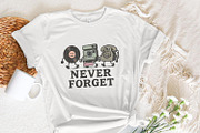 Never Forget PNG, Retro Vinyl, an Illustration by SharpMarketplace (Thumbnail 7 of 9)