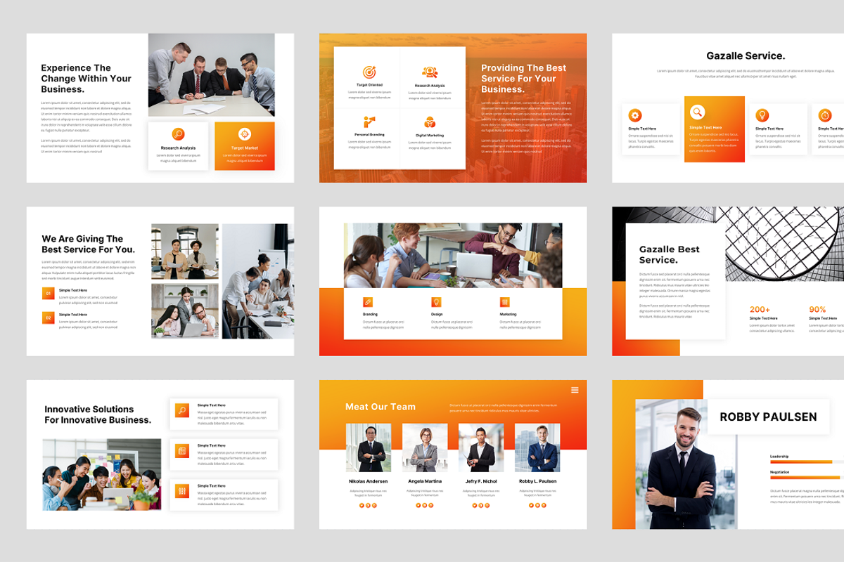 Company Business PowerPoint, a Presentation Template by Biwarastudio (Photo 3 of 5)