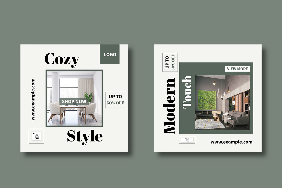 Modern Furniture Social Media Banner preview 3