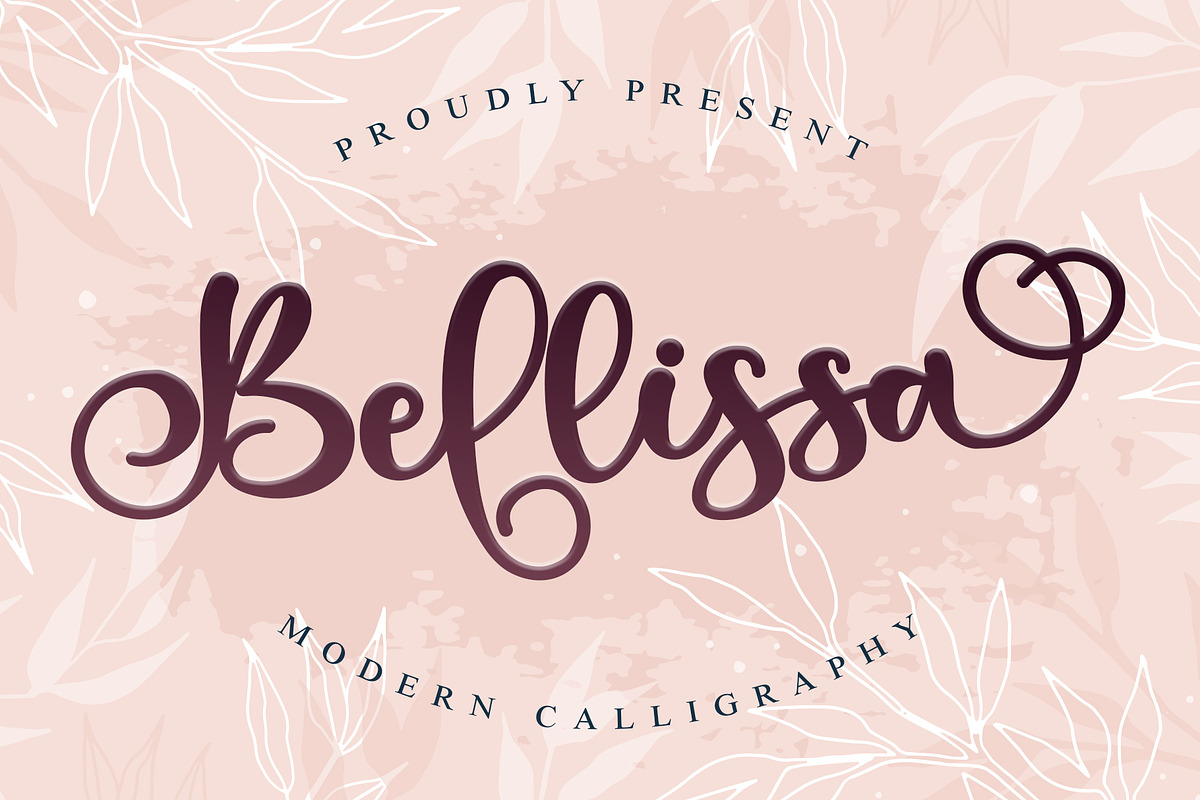 Bellissa, a Script Font by Letterara (Photo 1 of 10)