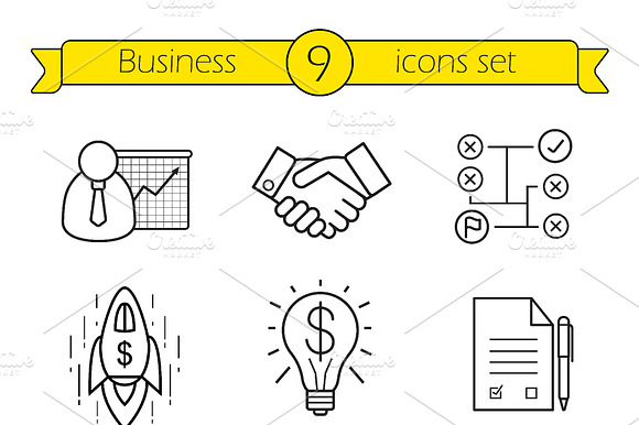 Business Icons. Vector