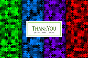 Vector jigsaw puzzle mozaic camo set, a Pattern Graphic by ArchonDigitalShop (Thumbnail 9 of 9)