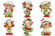 Valentines Quirky Winter Sheep Clipa, an Illustration by Daily.Designs (Thumbnail 7 of 8)