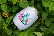 Cute Monster Family Watercolor Clipa, an Object Graphic by Regulrcrative (Thumbnail 10 of 11)
