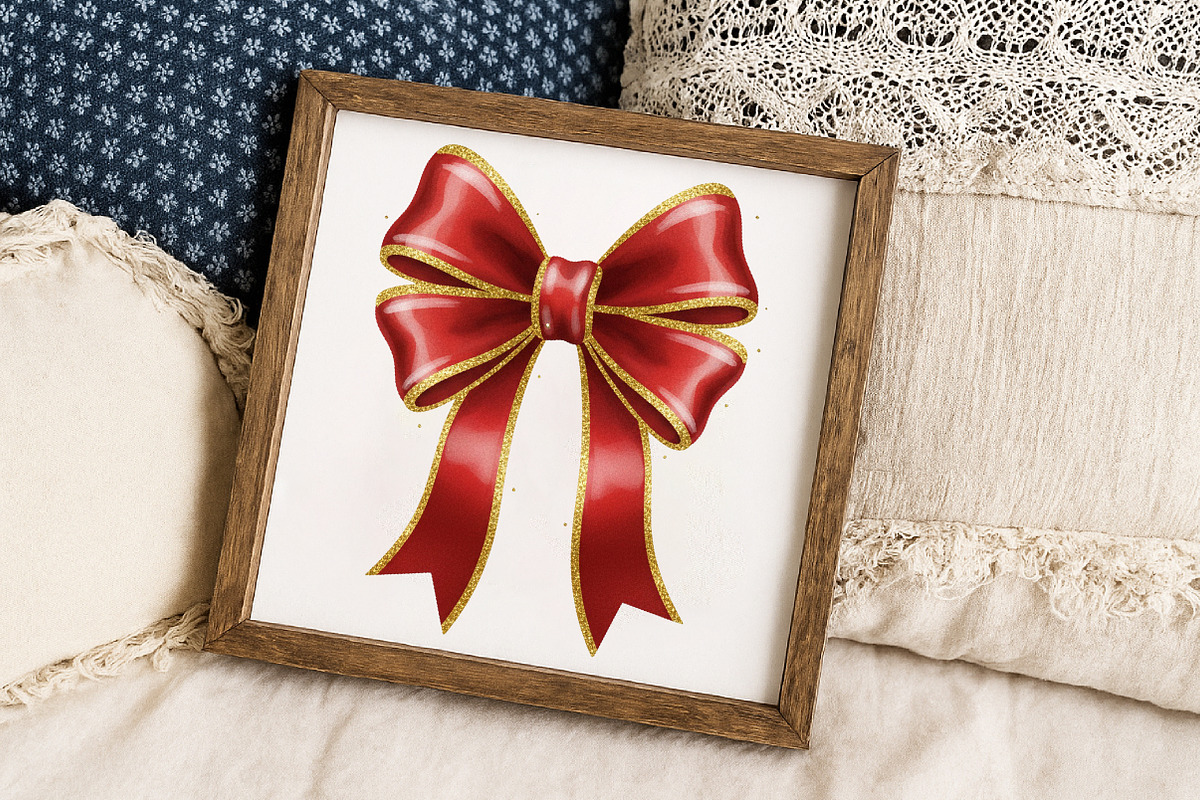 Glitter Coquette Bow Mama PNG, an Illustration by Libby Wishes (Photo 7 of 8)