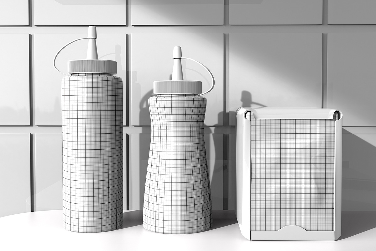 Sauce Bottle Mockup, a Product Mockup by graphypix (Photo 4 of 4)
