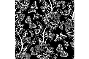 5 Seamless Floral Pattern Set