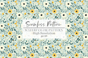 Floral Seamless Pattern, a Seasonal Illustration by Layerology (Thumbnail 1 of 3)