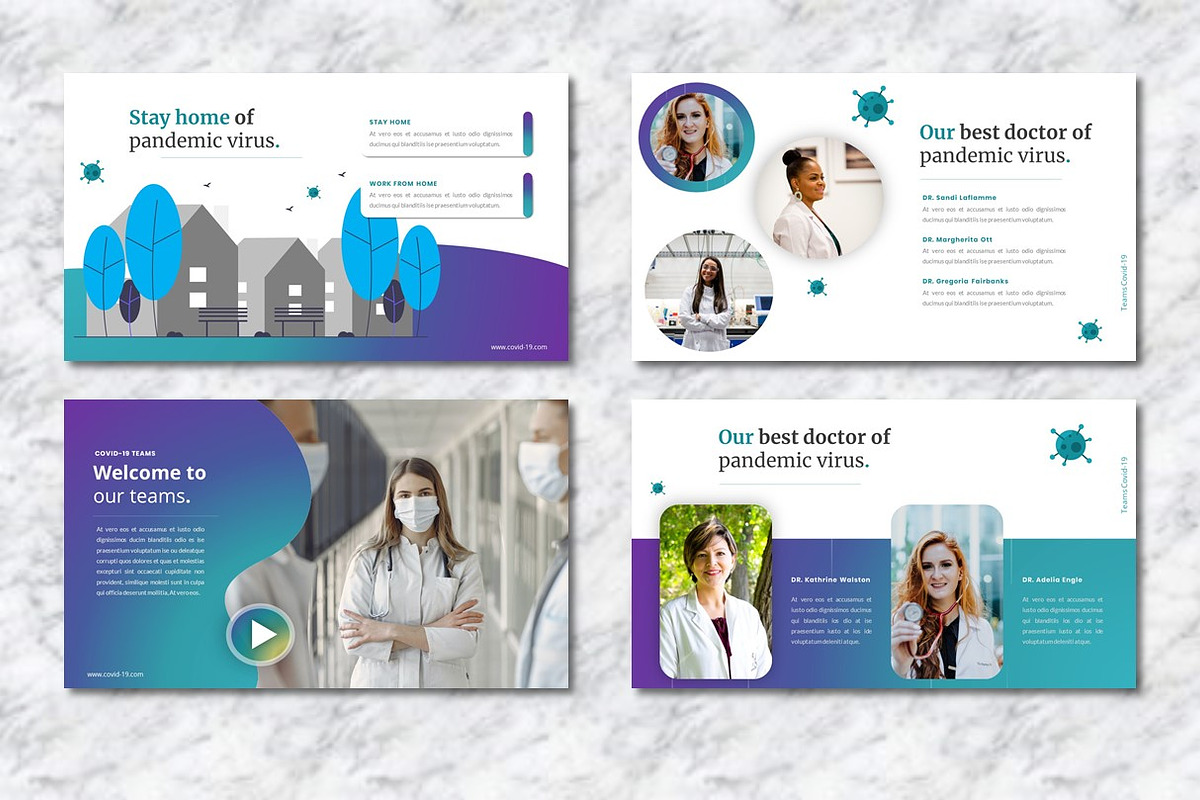 Covid-19 Virus  - Medical PowerPoint, a Presentation Template by Dhabee (Photo 6 of 13)
