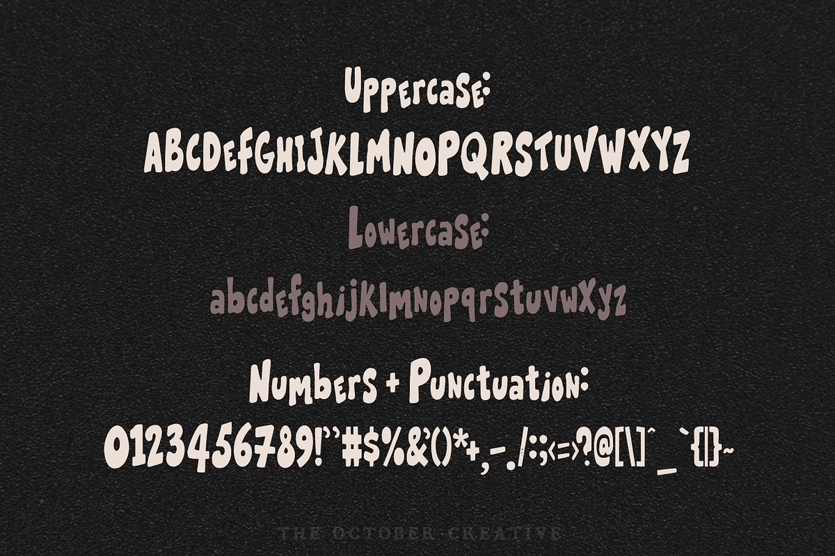 Sweetrouble Retro Bubble Font, a Sans Serif Font by The October Creative (Photo 2 of 8)