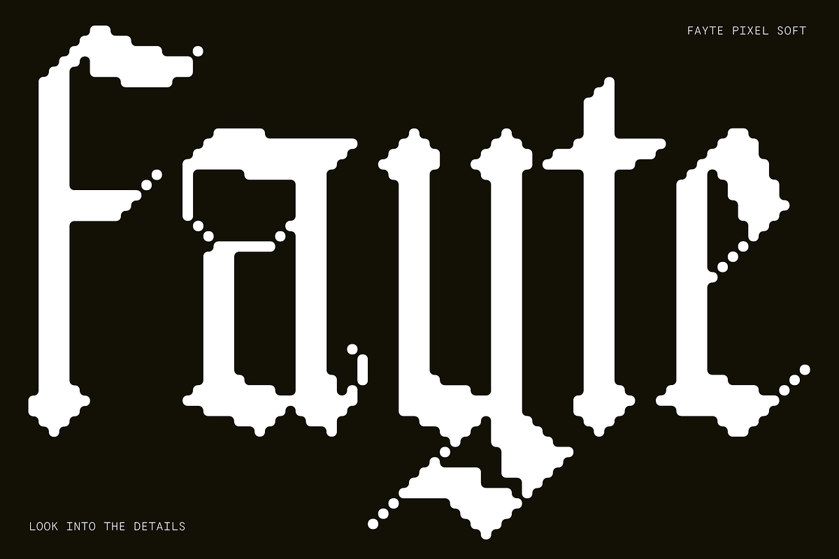Fayte Pixel Retro Blackletter font, a Font by That That Creative (Photo 7 of 15)