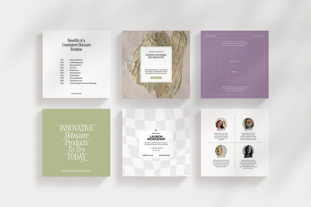 Beauty - Entire Instagram Collection, a Social Media Template by Wildnun Studio (Photo 9 of 52)