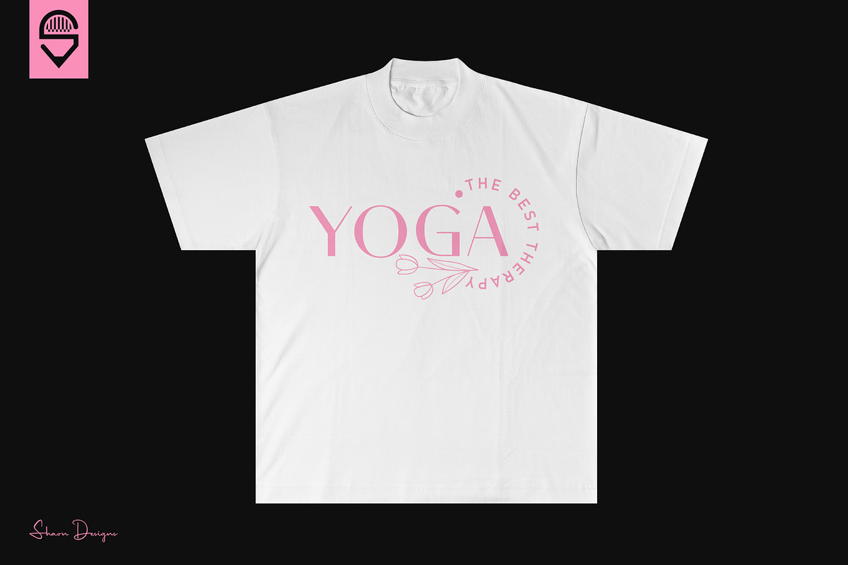 Yoga Quote T-shirt Design Bundle, a Graphic by shaondesigns (Photo 3 of 5)