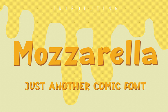 Mozzarella |Comic Display Font preview 8