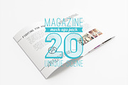 20 Magazine Mock-ups Pack, a Print Template by ItemBridge (Thumbnail 1 of 5)