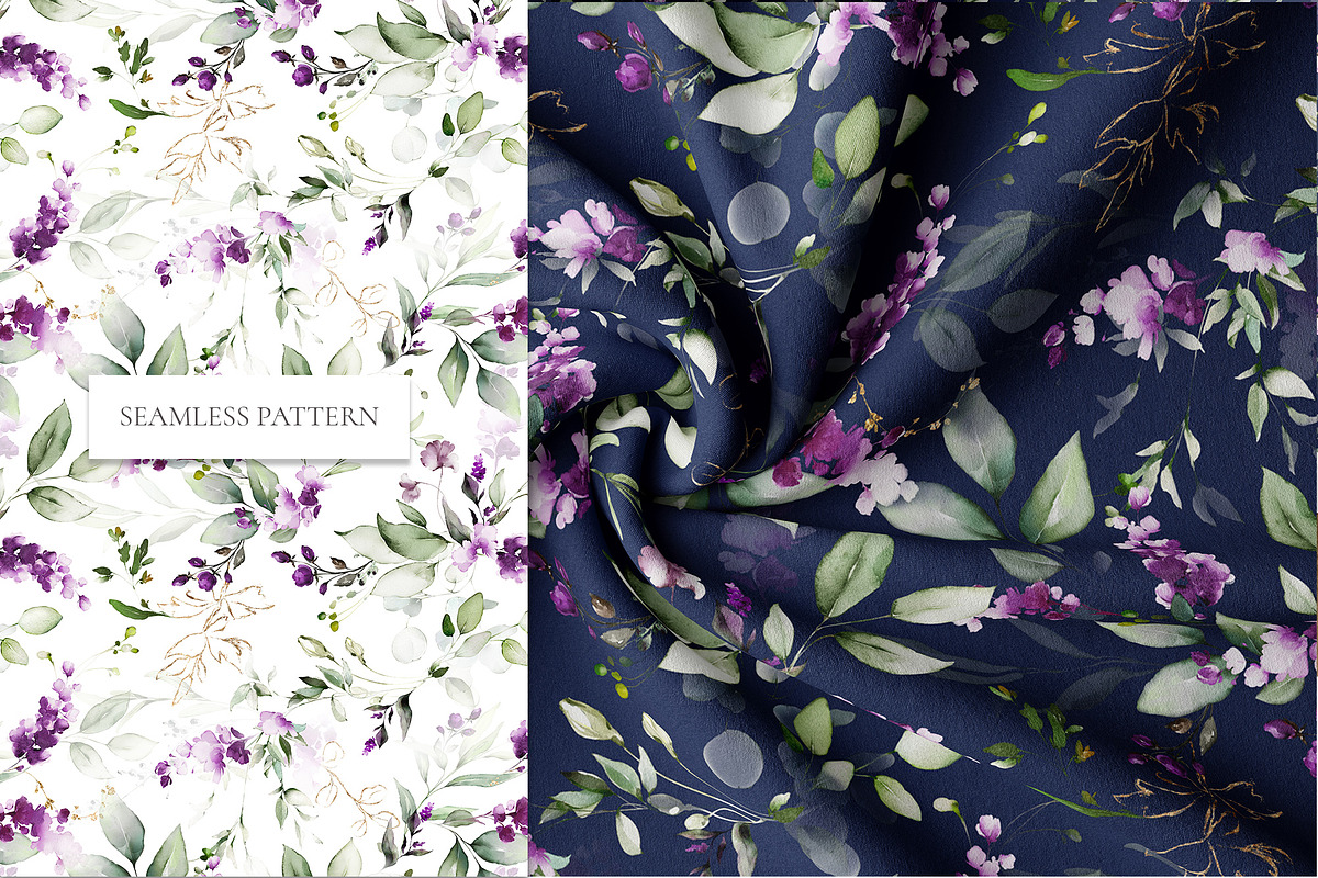 Watercolor Lavender Wedding flowers, a Decorative Illustration by Lisima (Photo 6 of 10)