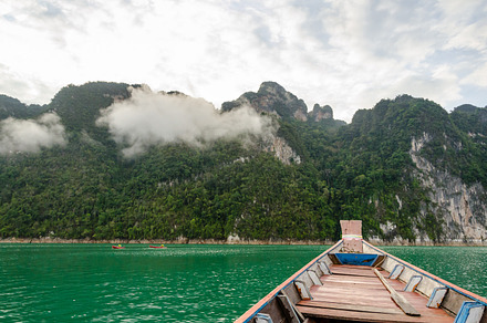 boats in morning at Ratchaprapha, a Nature Photo by yongkiet jitwattanatam