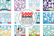 5000 in 1 - Black lines Mega Bundle, an Illustration by PrettyBundles (Thumbnail 12 of 27)